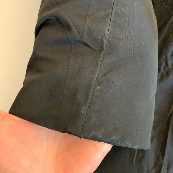 Theory black puffer/ parka  Down Filled coat size small. "Bartie Haven" - Picture 14 of 17